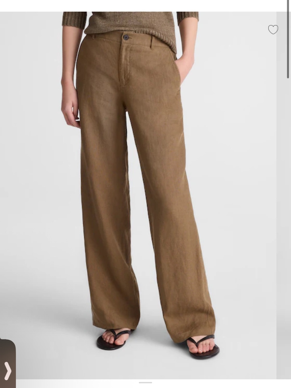Madewell The Zoe Relaxed Straight 100% Linen Pants Size 00 NWT